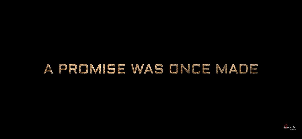 A promise is made. A promise is made