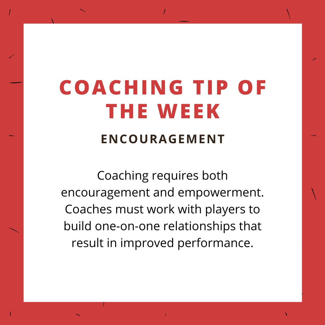 COACHING TIP OF THE WEEK💡

ENCOURAGEMENT

#BSNSPORTS #BSNSPORTSWomen #Coaches #TheHeartOfTheGame