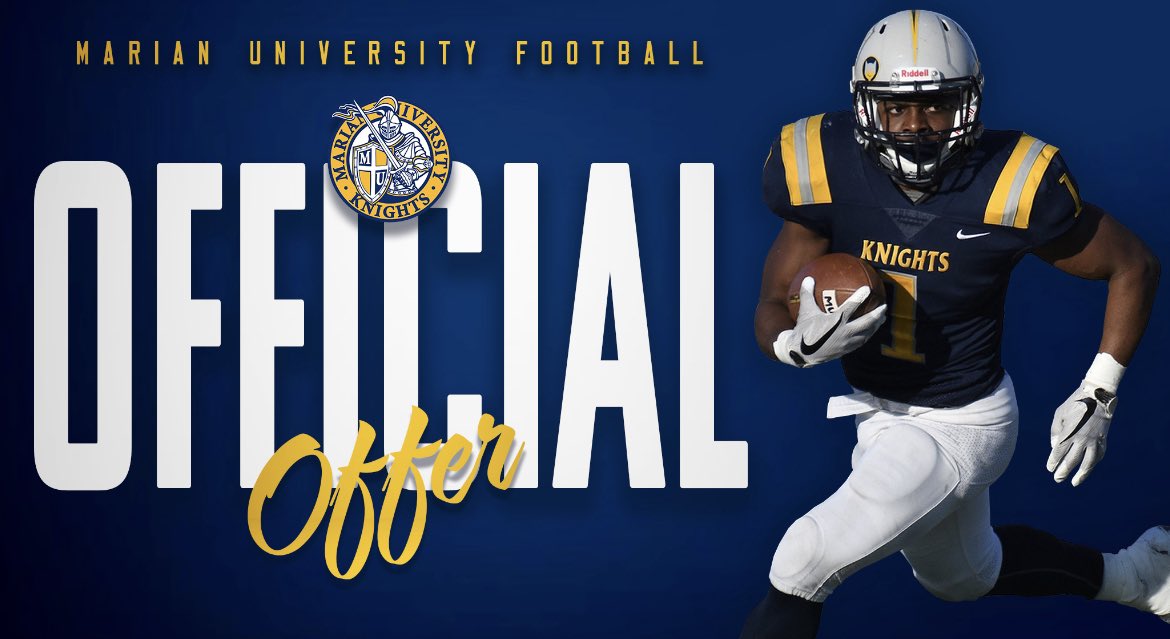 Blessed to receive an offer from Marian University!