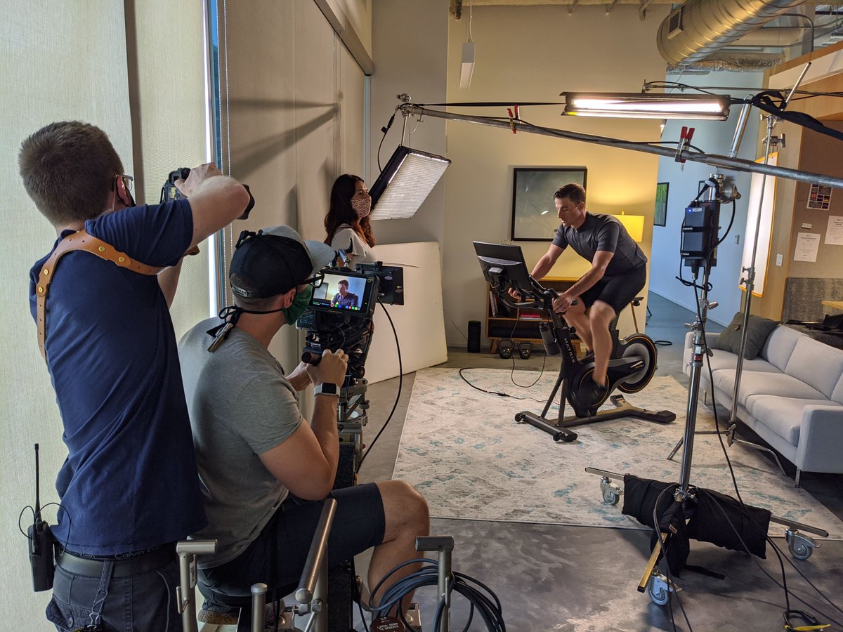 letsbackflip's tweet photo. Our first pandemic shoot was a big success! Take a look at the before and after for this promotion we made with Matrix Fitness.
#LetsMakeAwesome #LetsBackflip #Fitness #Exercising #StationaryBike #MatrixFitness #HomeCardio #GetFit #Cardio #HomeFitness #Johnson https://t.co/xgbdEq9lYf