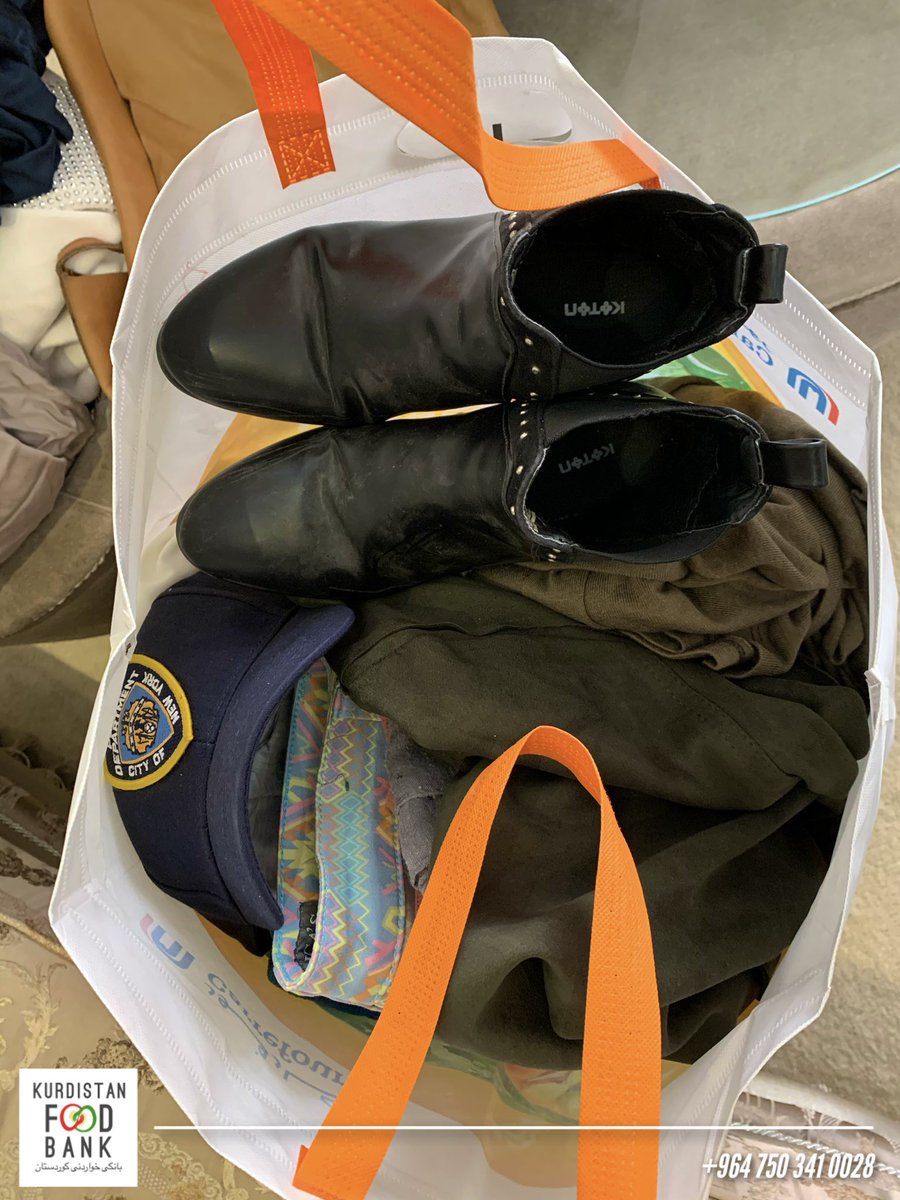 KstanFoodBank's tweet photo. ☀️☀️
Pictures from our recent clothing distribution. 
The majority of the clothes were in very good condition, thanks to your donations! 
The clothes were distributed among children, men and women🙏
Thank you,
Kurdistan Food Bank team
#TwitterKurds #Erbil #KRG #Kurdistan https://t.co/Ha6kHMPMxN