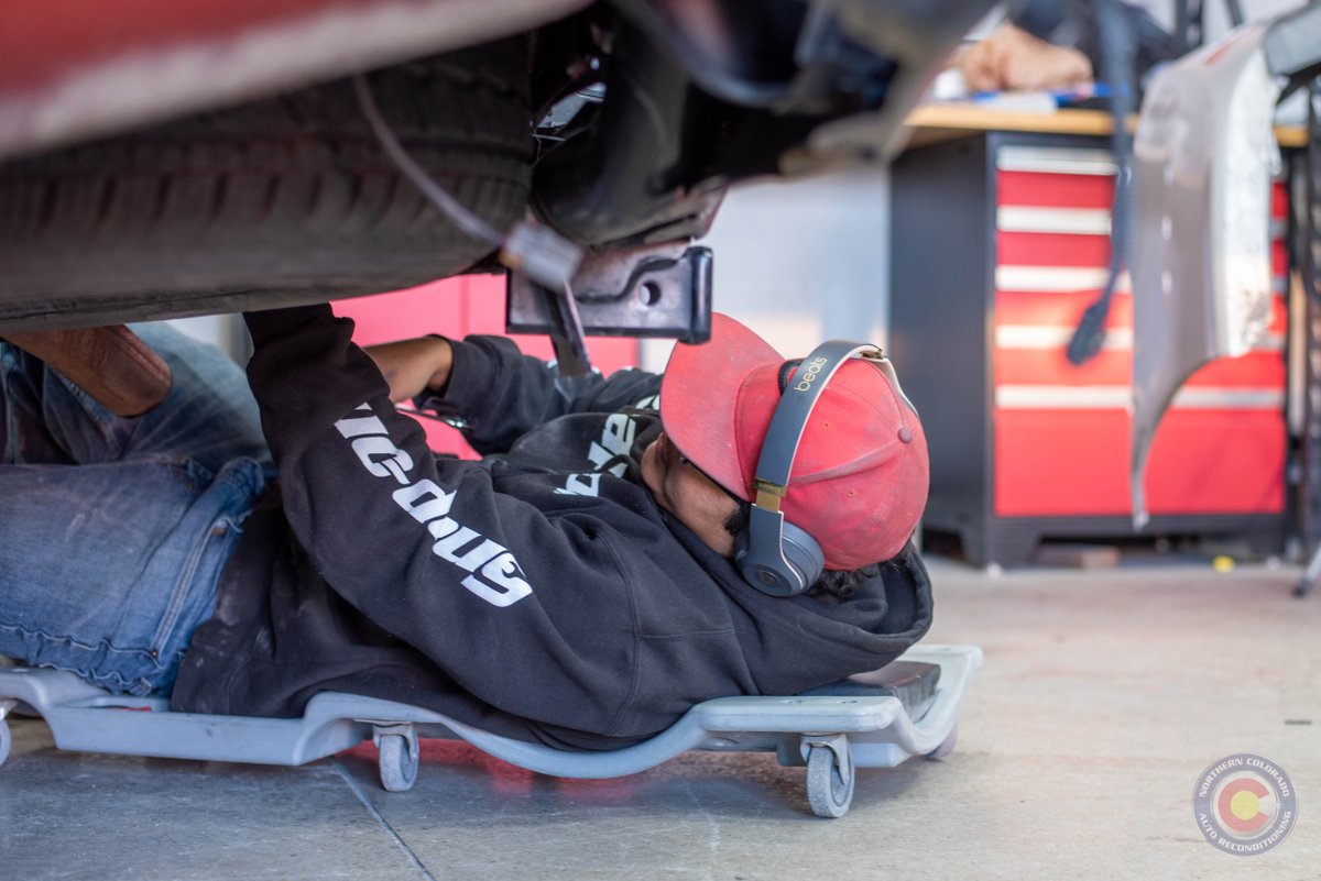 NocoRecon's tweet photo. You might think your car just needs a simple bumper replaced after an accident, after all the damage doesn't look too bad... But do you know what's hiding underneath? Don't let frame damage take you by surprise, contact us for collision repair needs! https://t.co/kBEtFG2H3W