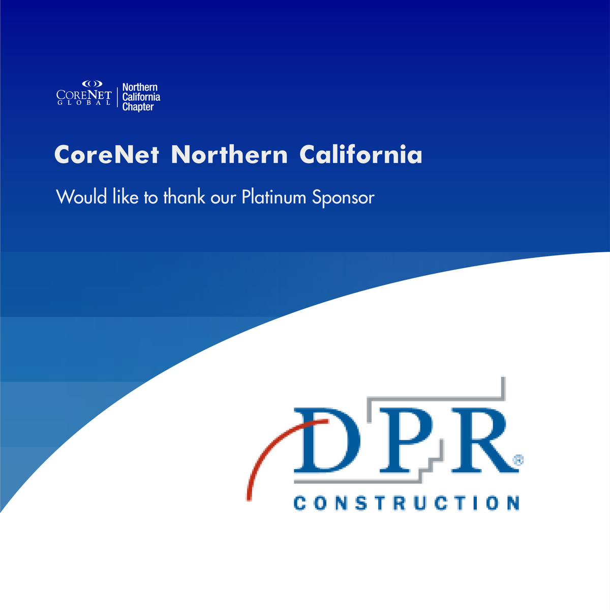 CoreNetNorCal's tweet photo. #ThursdayThankYou to our chapter sponsor DPR Construction. Thank you for supporting #CoreNetNorCal! Learn more about our Platinum Sponsor here: https://t.co/jrmhUTP5Ea https://t.co/rnqfXO8dbS