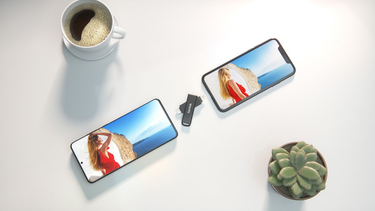 SanDisk on Twitter: "The 2-in-1 flash drive for your iPhone and USB Type-C™  devices, including compatible Android™ phones! Get it now at  https://t.co/YfMzrpLQvM.… https://t.co/tyrun4EkRe"