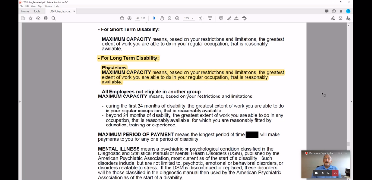 broker_advisor's tweet photo. Maximum capacity language in long-term disability ( #LTD ) contracts harms healthcare professionals.

Watch MGIS Senior Regional Vice President of Sales Keith Mangrum examine an LTD contract to find Maximum Capacity Language.
https://t.co/4ItpBPmxmU https://t.co/hyzpxnUkgH