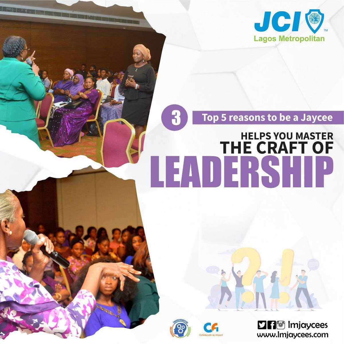 LMJaycees's tweet photo. Want to be a leader that leads with results?
Then you need the right organization that will build the leader in you!
Junior Chamber International will get you ready!
Learn more about JCI via https://t.co/nP4kF5Vj9k and be a proud Jaycee TODAY!
#PTS2021
#WhyJCI
#IamLMJaycee https://t.co/Gw7W96981h