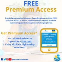 (Free trial)  @examrevision4u - a great resource for powerpoints, quizzes, exam questions etc. Also has video tutorials on each topics in both science and other subjects  https://examrevision.ie&nbsp;