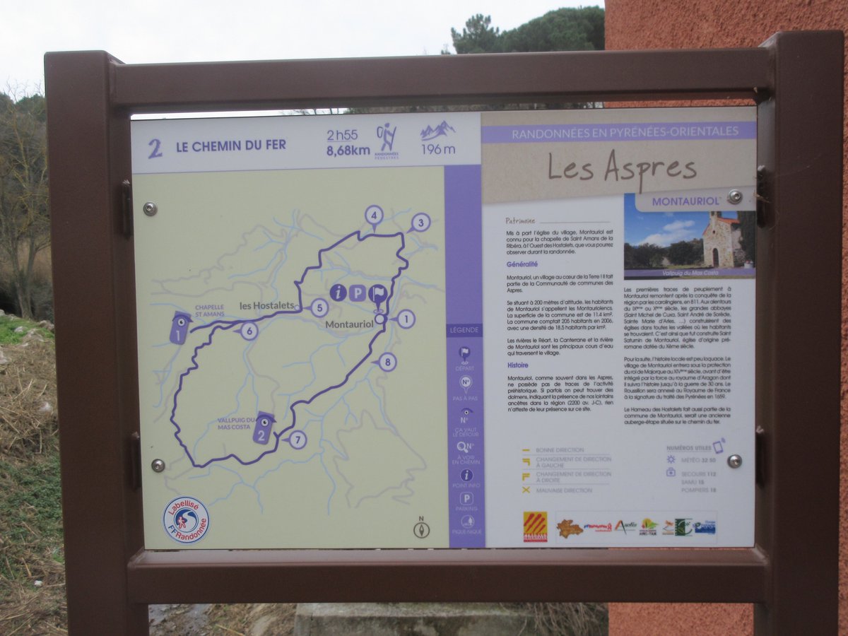 rando ..dans les ASPRES..le chemin de fer sur la commune de Montauriol..