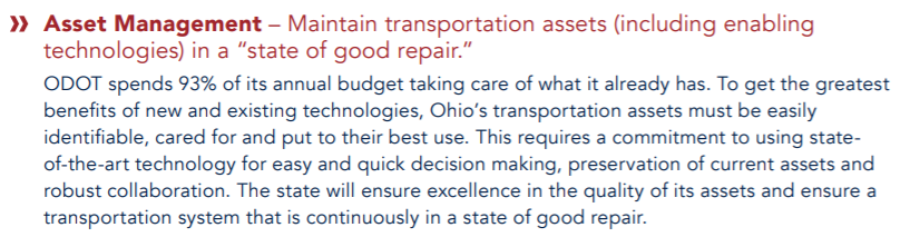 During the 2019 state transportation budget deliberations,  @ODOT_Statewide Director Marchbanks committed to continuing to focus on preservation, not expansion, something that will be even more important in the short term in response to the COVID-19 pandemic  #GOPCThead