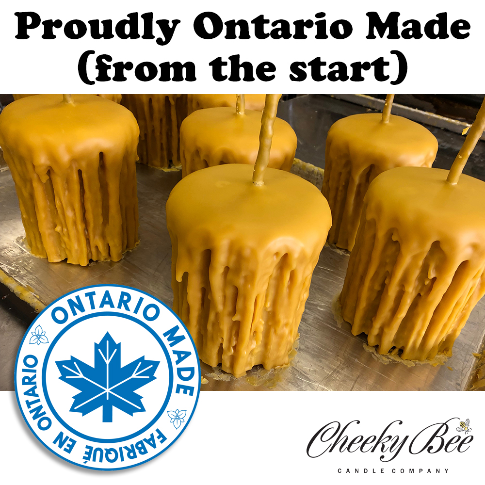 CheekyBeeCandle's tweet photo. Proudly Ontario Made (from the start).
We've been manufacturing our Pure Beeswax Candles right here in Ontario from the very beginning. Now, we're very pleased to be officially listed as an Ontario Made company! https://t.co/SBE4KEL8Vr
#OntarioMade #SupportOntarioMade #CheekyBee https://t.co/L4mGDGeQ5W