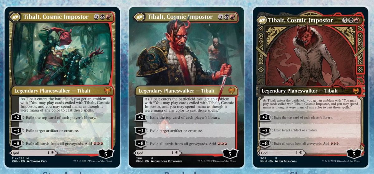 Tibalt, Cosmic Impostor is impersonating a god, Valki, God of Lies #MTG  #MTGKHM