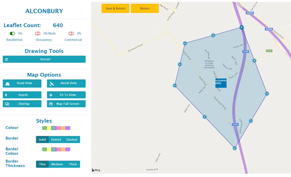 NEW Household count page released, Leaflet companies can identify every address, street and its location.