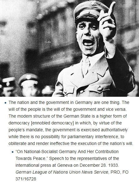 After a Nazi referendum victory in 1933 Goebbels said the "will of the people is the will of the government and vice versa". The "Will of the People" is a mantra used to delegitimise opposition and democratic checks and balances. It is absolutely toxic to democracy.