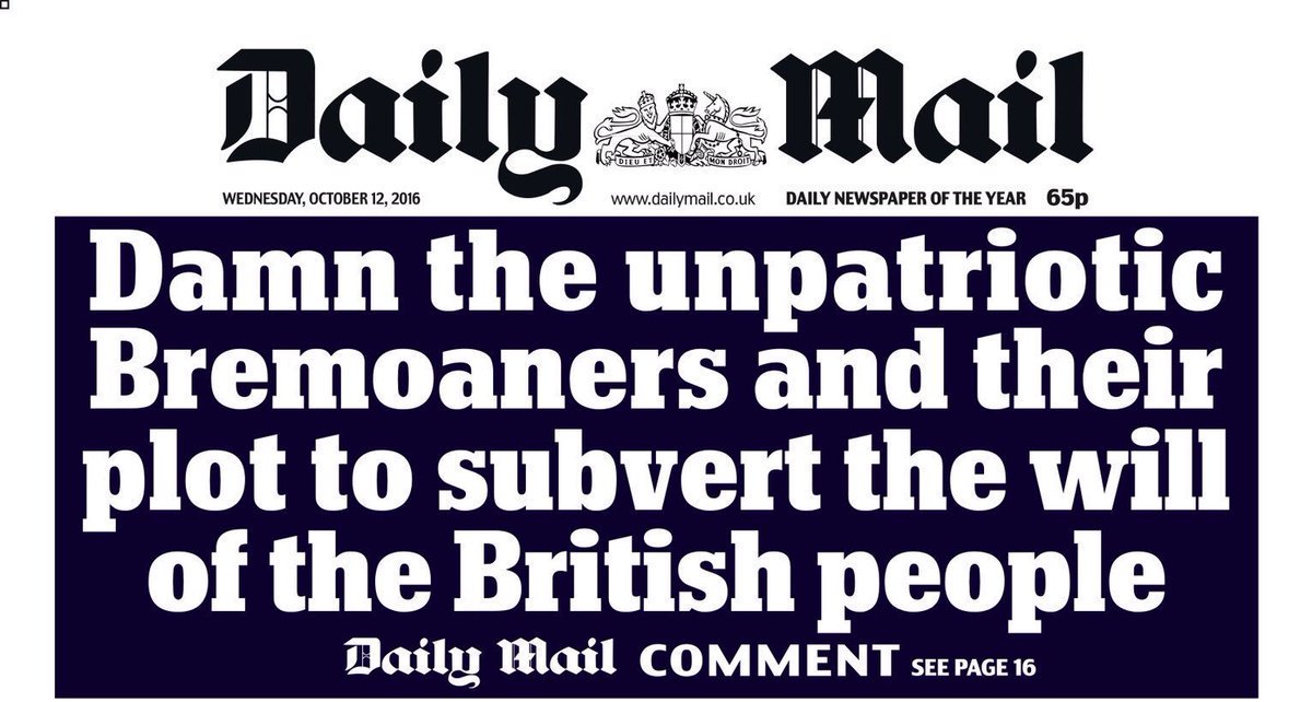 After a Nazi referendum victory in 1933 Goebbels said the "will of the people is the will of the government and vice versa". The "Will of the People" is a mantra used to delegitimise opposition and democratic checks and balances. It is absolutely toxic to democracy.