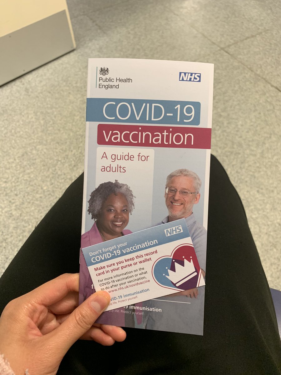 First vaccine dose yesterday! Thank you to the lovely team at @HeartlandsUHB <a href="/uhbtrust/">University Hospitals Birmingham</a> ☺️