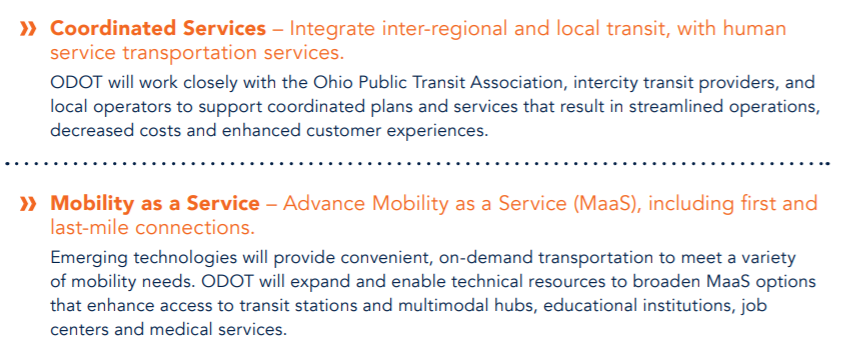 Coordinate services with  @OHNeedsTransit and local operators to support coordinated plans and streamlined operations, and to advance Mobility as a Service (MaaS), including first- and last-mile connections  #GOPCThread