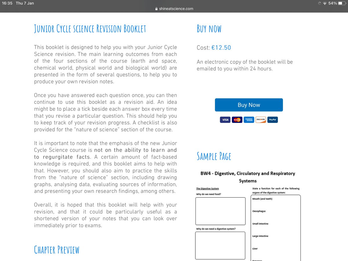 (Paid) Shine at science revision workbooks - one teacher has put together revision aids on JC science, where students develop their own notes - used these in the last lockdown for my LC students, worth it (€12.50)
