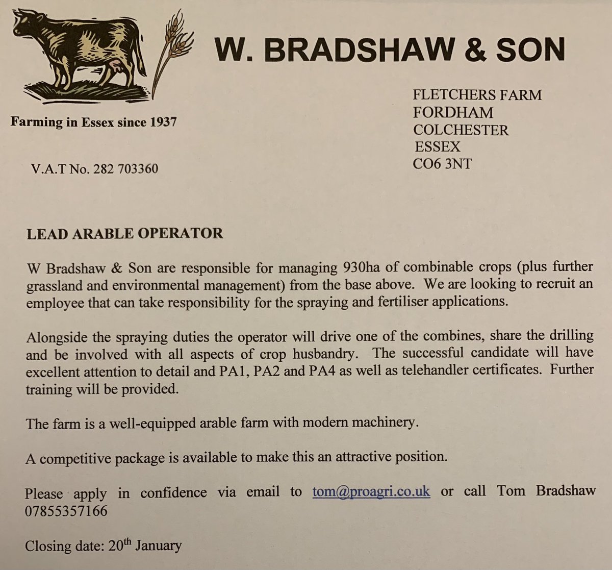 We have a vacancy for a full-time role as below which is a great opportunity for someone to broaden their experience. 

Retweets appreciated. 

dropbox.com/s/c6kenu1nfup1…