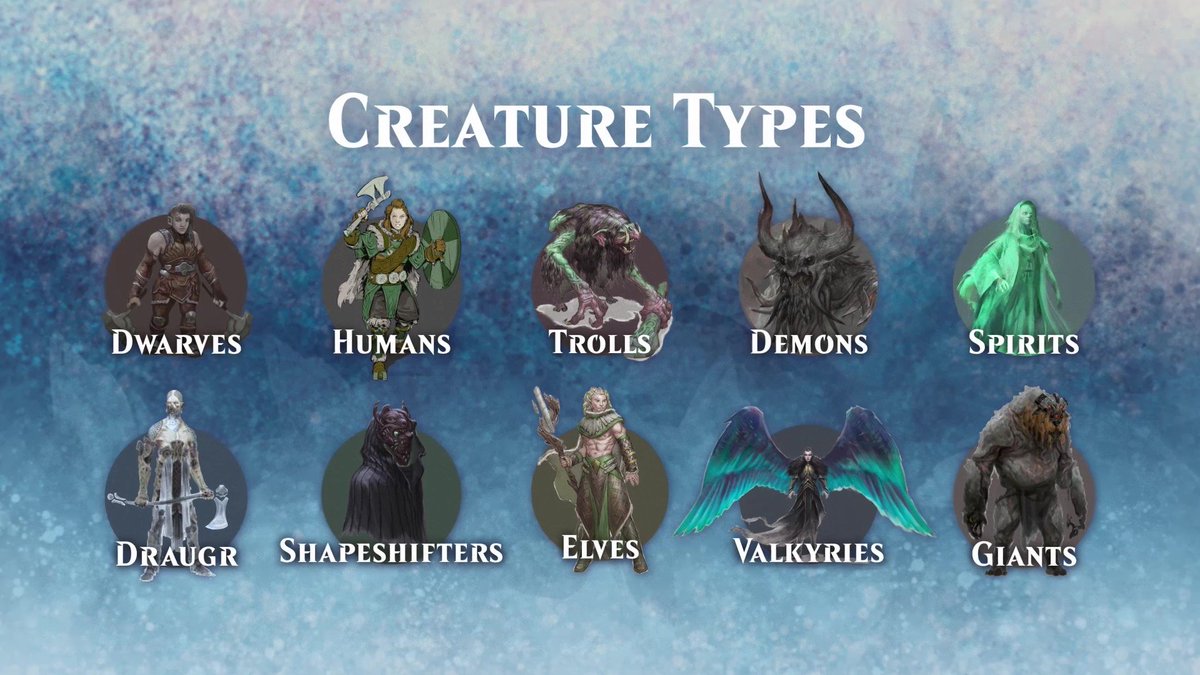 Each realm is the home of a unique creature type, though sometimes these realms shift and collide with one another.