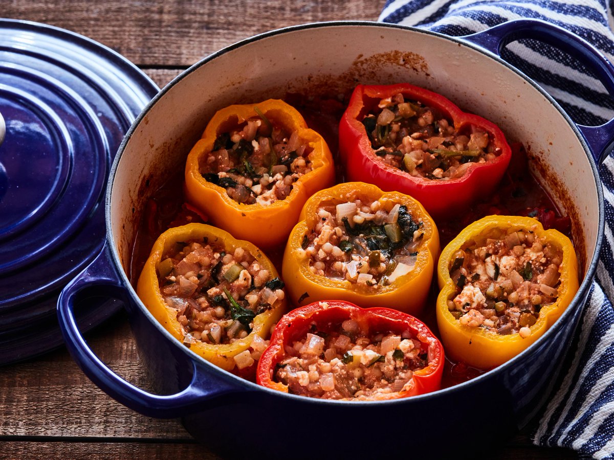 Recipe of the Day: Healthy Vegetable and Couscous Stuffed Peppers 🌶️ 

Get the recipe: foodtv.com/3pSKNkx