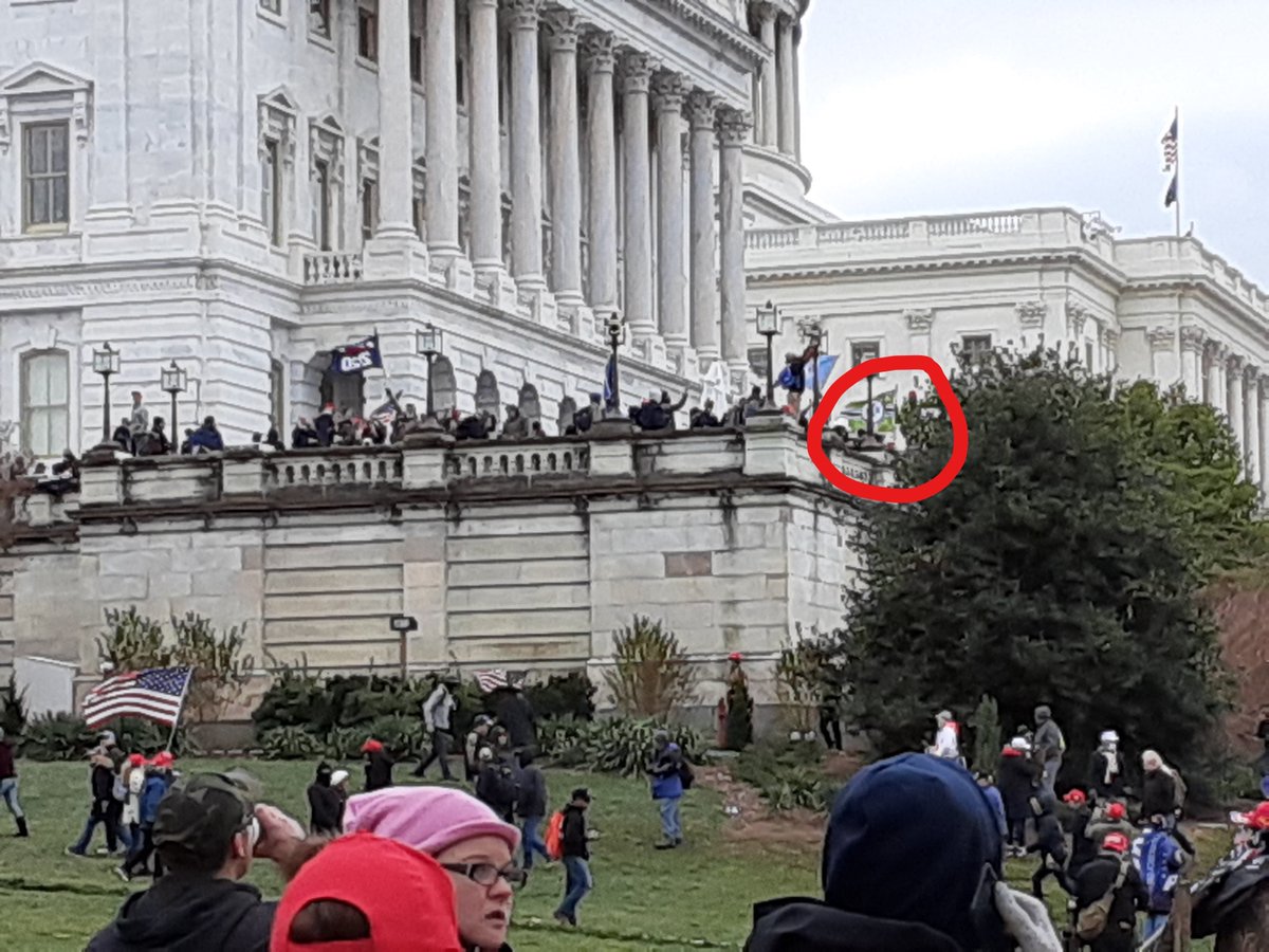 Seeing a Kekistan flag flying on the balcony of the US Capitol building was particularly disturbing. 3/