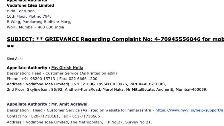 Store Visits. 
Calls to Support. 
Mails to Appellate. 
Net Result - Deaf Ear. 

A simple wrong billing matter unresolved.
And continues to harass. 

Any one else been victim to this? 

Request - <a href="/ViCustomerCare/">Vi Customer Care</a> <a href="/AdityaBirlaGrp/">Aditya Birla Group</a> <a href="/VodafoneGroup/">Vodafone Group</a> - Pls take Note