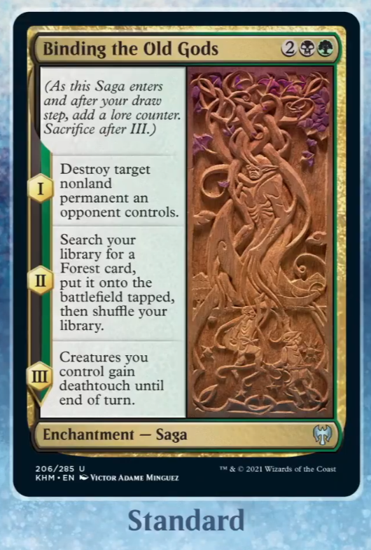 KHM CUBE Binding of the Old Gods Cube Card and Archetype