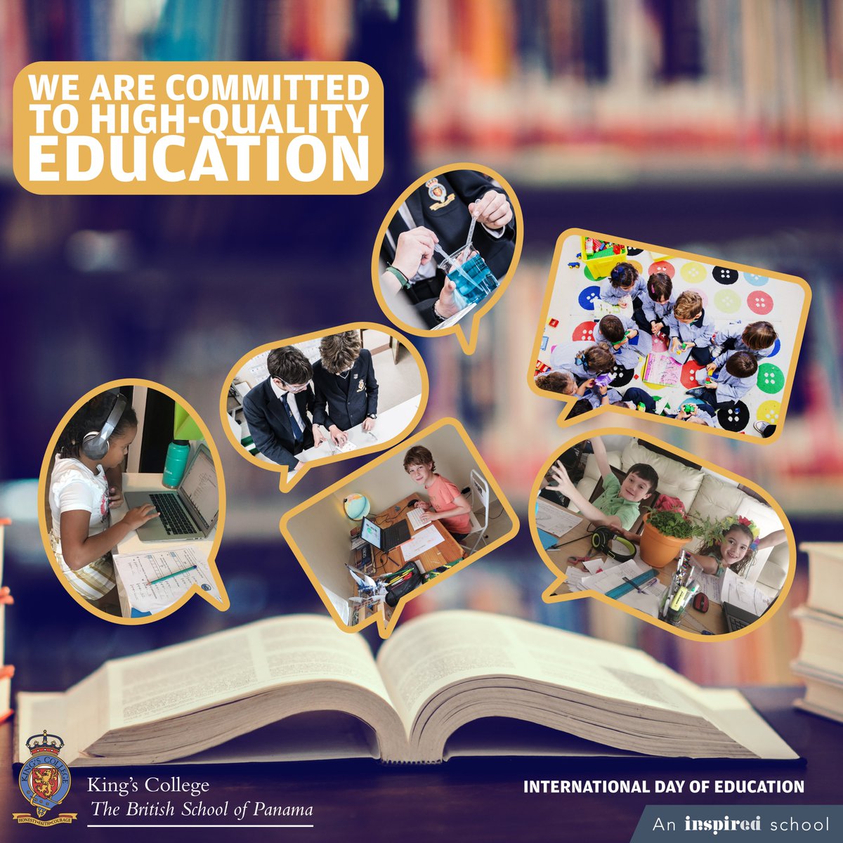 Last year the United Nations proclaimed January 24 as the International Day of Education.  Our young people are the most powerful force in our hands to tackle global issues.