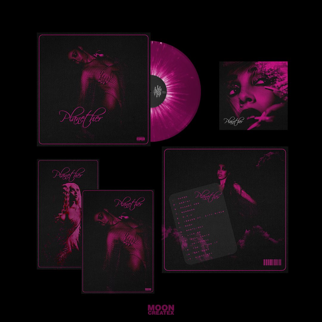 nilcreate_'s tweet photo. I did a concept for #DojaCat• #PLANETHER 💞 rumored album 🥰

Coverart + Back/Tracklist + 3 posters + vinyl concept :)✨ #Planether #DC3 #Doja #poster #graphic #photoshop #outnow https://t.co/lBWx7h0A1a