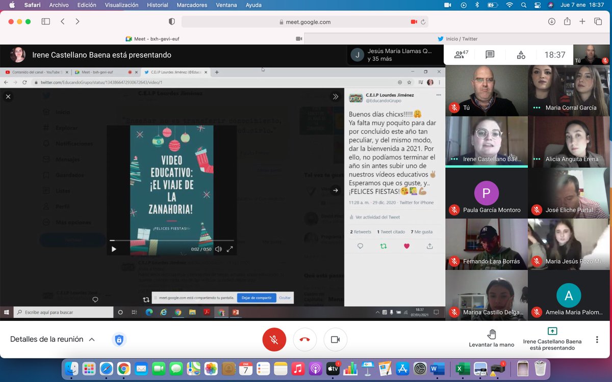 JavierUJA's tweet photo. Comienza la defensa del proyecto @EducandoGrupo. Grupo que tiene por nombre a su centro la docente jienense @mjimgar222. No hay nada más bonito que unos alumnos/as reconozcan la labor de docentes en activo y más si son de la tierra. https://t.co/Tq0e3gB1Qk