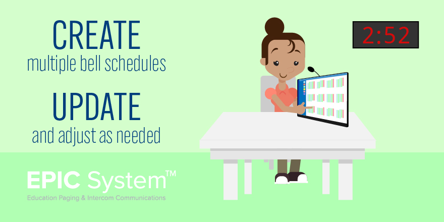 AudioEnhancemnt's tweet image. When schedules need to be changed, #EPICSystem makes it easy to create, update, and adjust bell schedules as needed! bit.ly/EPICSystem #k12bells