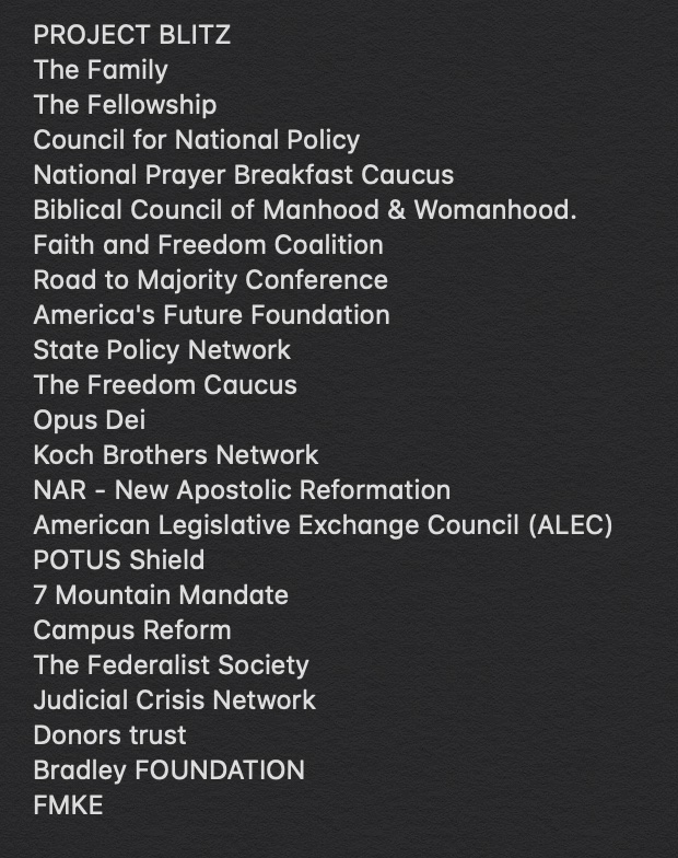EnnnDeee's tweet photo. Again, if you've never seen these groups, it's past time to do your research...get informed.
#TheocracyAlert #ChristianNationalism https://t.co/iFJRgvJ1gO