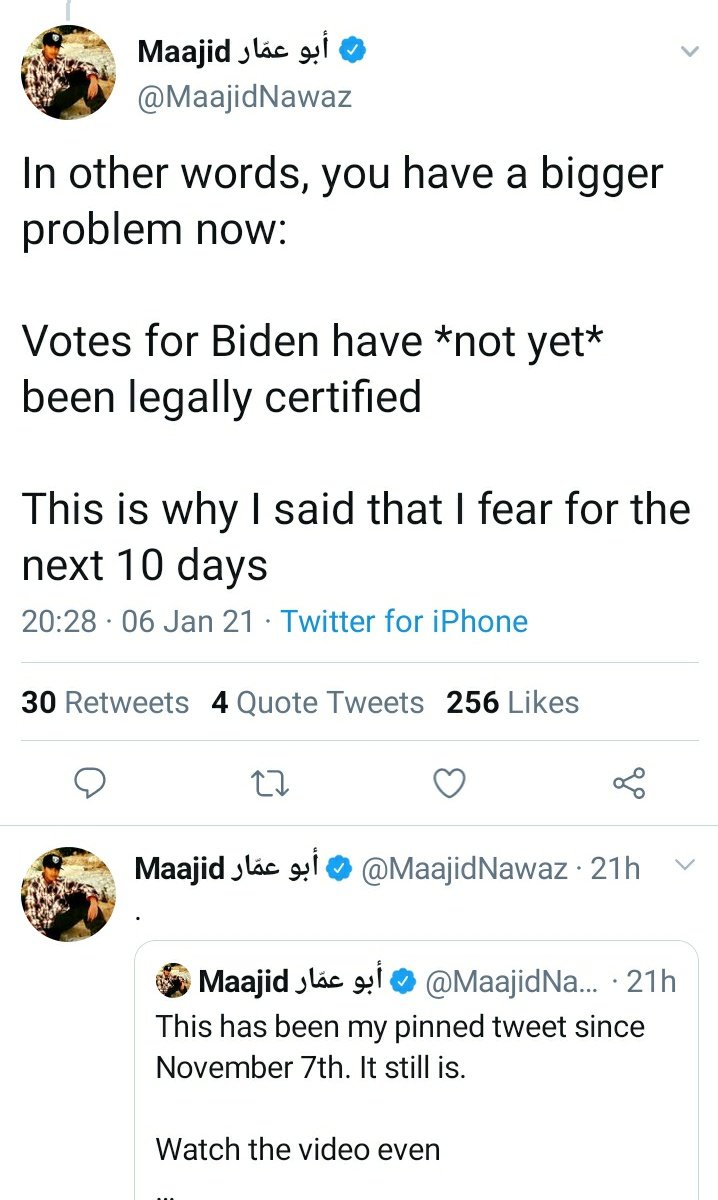 Any guesses on how long it might take for MN to feel psychologically prepared enough to mention that the EC vote was certified for Biden?