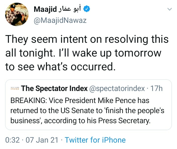 Any guesses on how long it might take for MN to feel psychologically prepared enough to mention that the EC vote was certified for Biden?