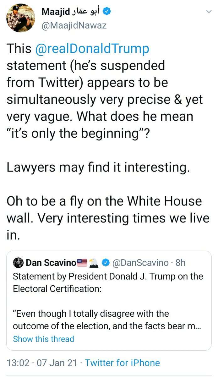 Any guesses on how long it might take for MN to feel psychologically prepared enough to mention that the EC vote was certified for Biden?