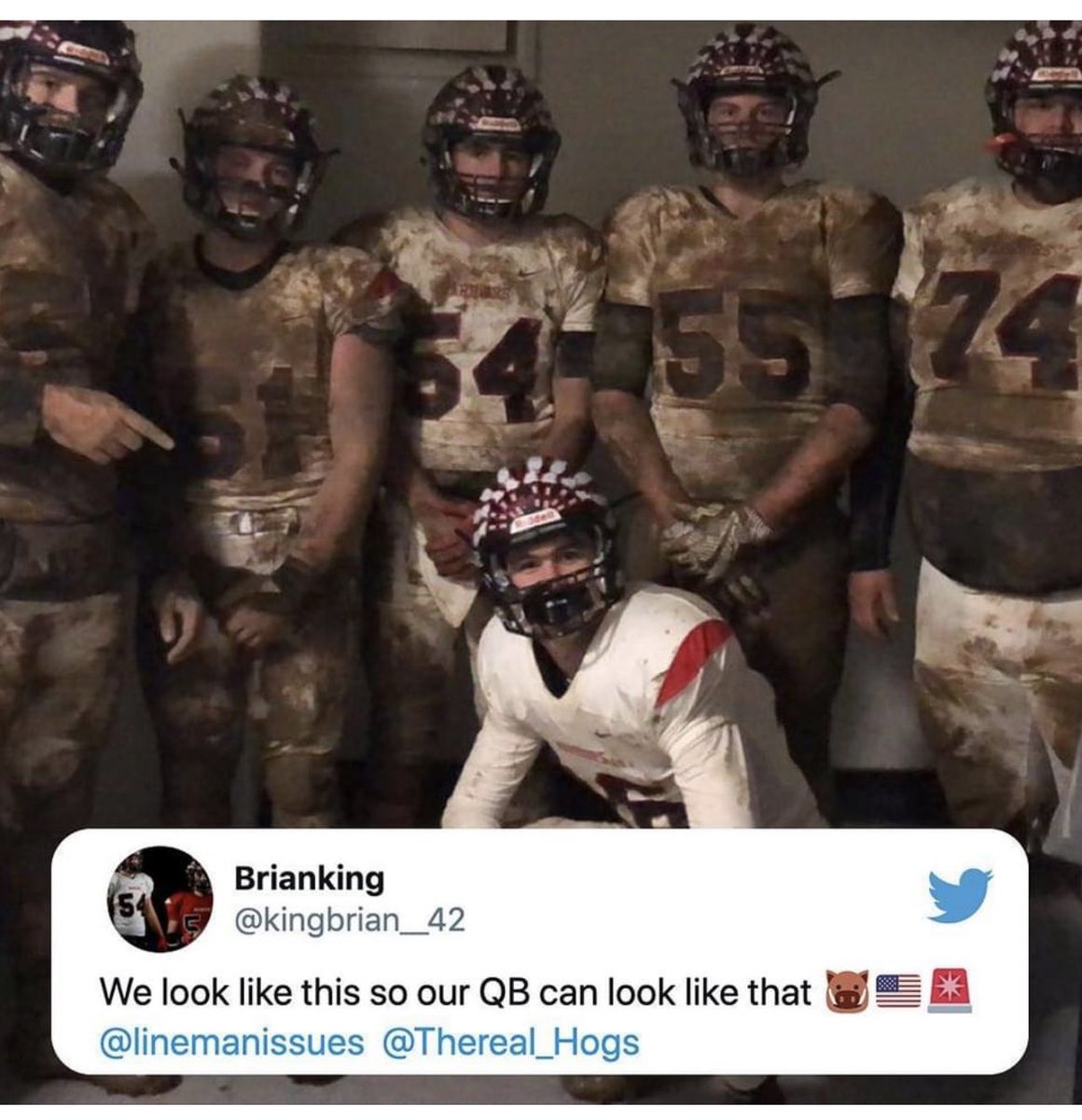 OlineTwo's tweet photo. We work the hardest to keep him the cleanest. #GIVE2 https://t.co/vxZEq0B9go