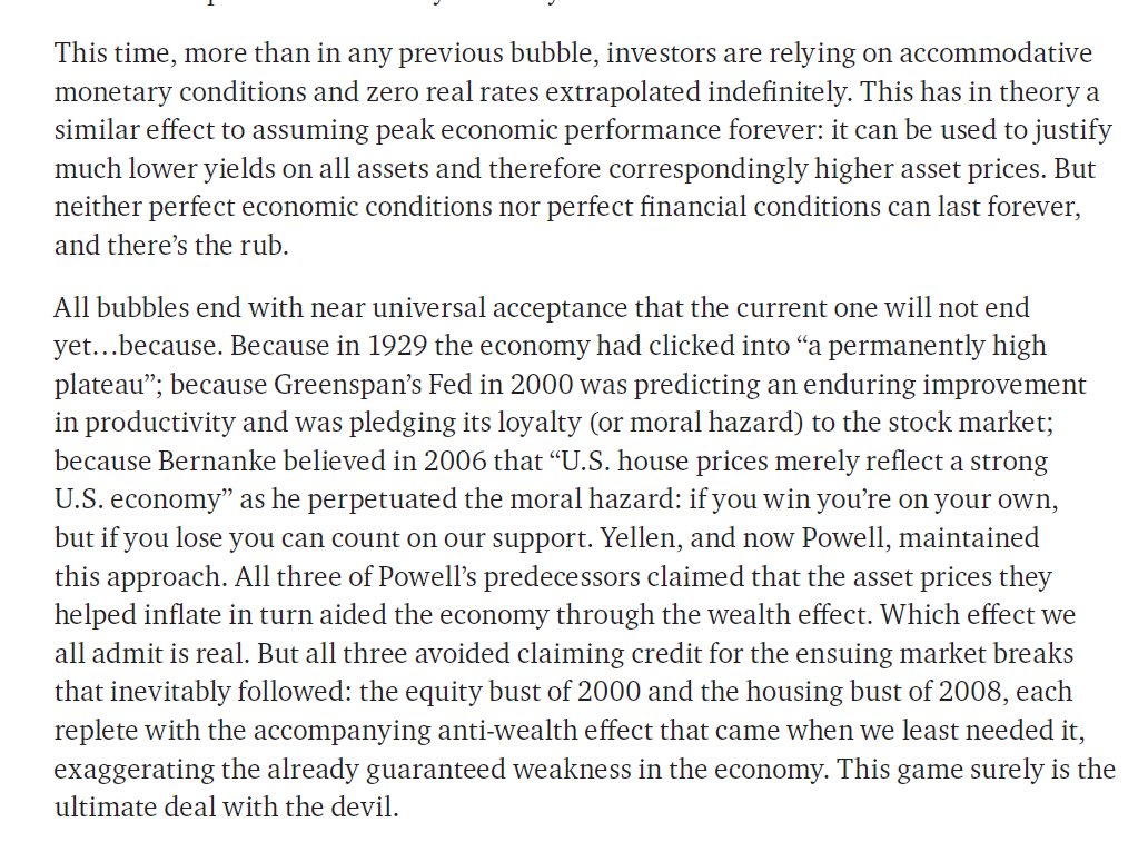 All bubbles end with near universal acceptance that the current one will not end yet…because
