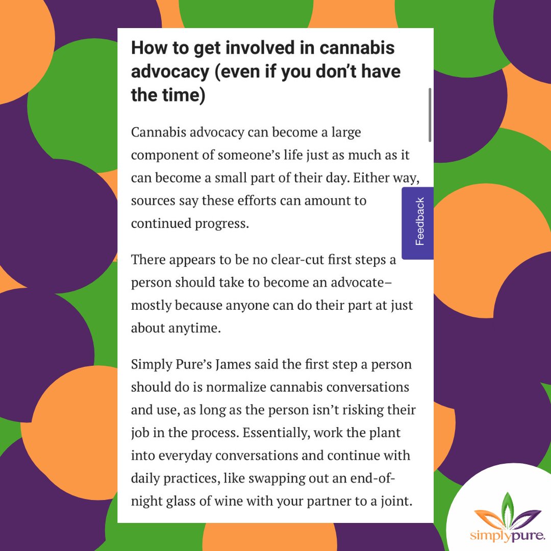 🌿Some #ThursdayThoughts on #CannabisAdvocacy from our CEO @WandaLJames: 👇🏾
#CannabisCommunity #cannabisculture #thursdayvibes #ThursdayThought #advocacy #cannabisindustry #IAmAPurest 💚