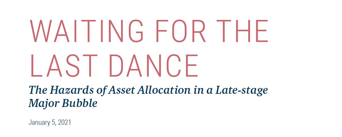 He was referencing Chuck Prince but all I could think of is bulls saying "and I took it personally"  https://www.gmo.com/americas/research-library/waiting-for-the-last-dance/