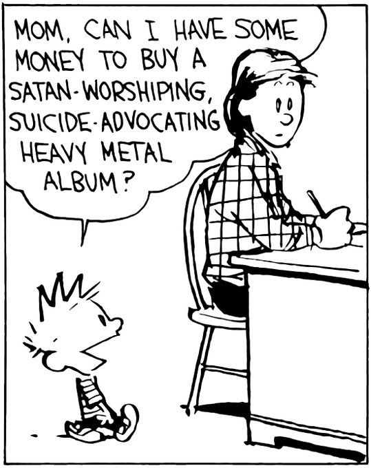 with the sex pistols being trump supporters, dead kennedys praising mitt romney, and whoever tf ariel pink is joining in on storming the capitol, i felt the need to post this calvin &amp; hobbes comic 
