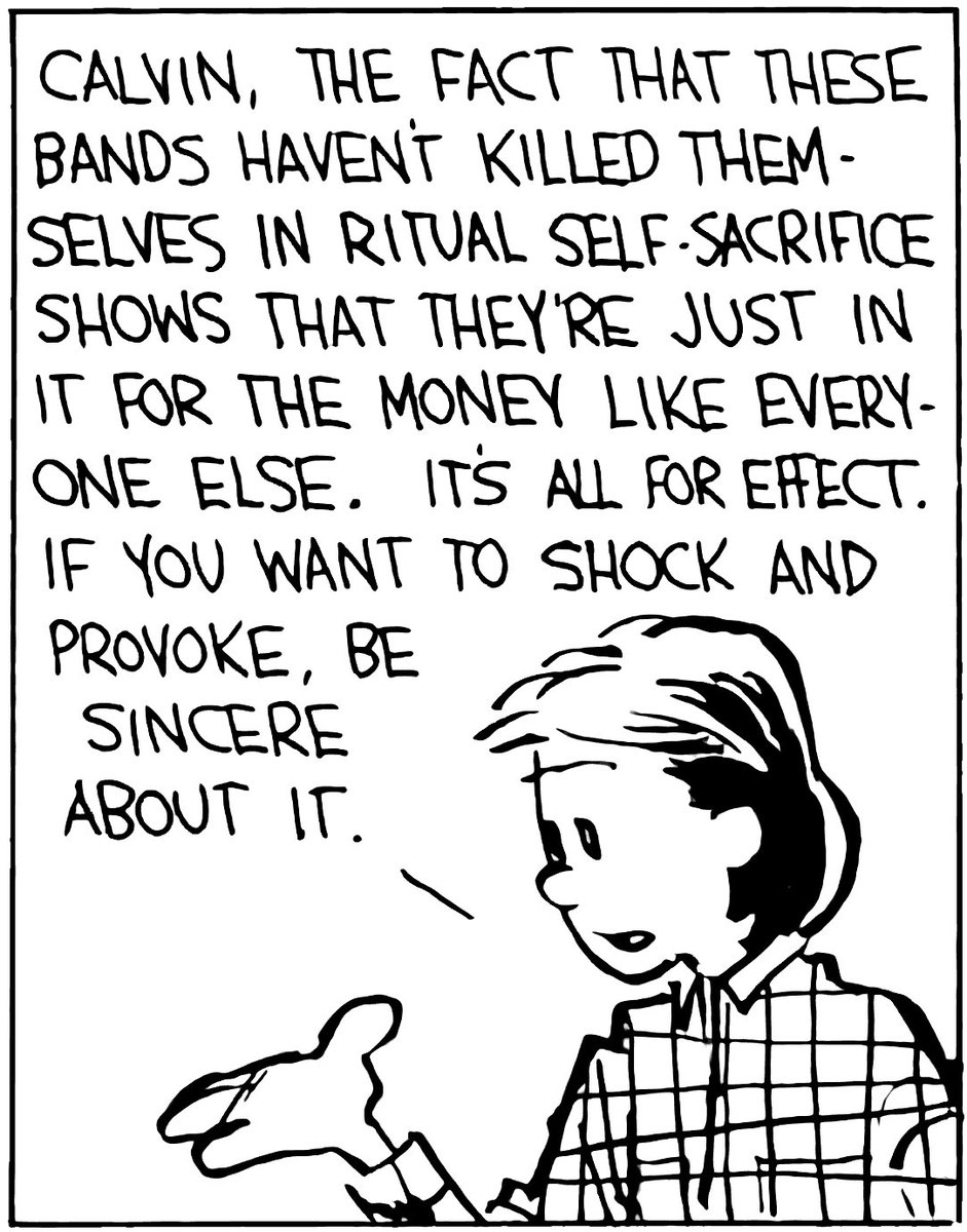 happyroadkill's tweet photo. with the sex pistols being trump supporters, dead kennedys praising mitt romney, and whoever tf ariel pink is joining in on storming the capitol, i felt the need to post this calvin &amp; hobbes comic https://t.co/mHE1qDdeEc