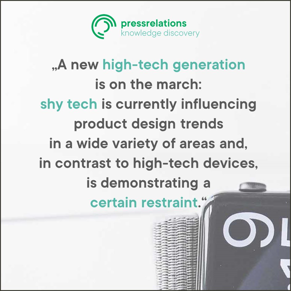 pressrelations's tweet image. Simple elegance, smooth surfaces, and #minimalism - these concepts all describe the innovative #ShyTech trend.

Read more about it in our latest article 👉 pressrelations.news/ShyTech

#technology #innovation #digitalization #trends