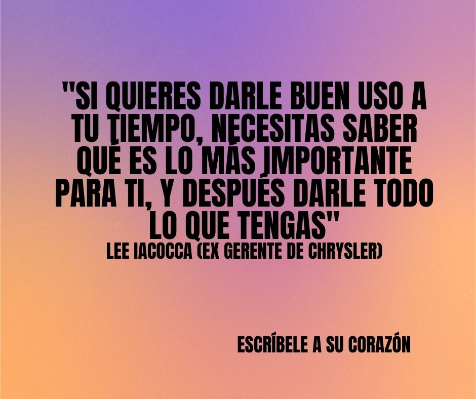 EscribeleA's tweet photo. Administremos bien nuestro #tiempo. #Escríbeleasucorazón #tiempofamiliar https://t.co/o7whGfeATu