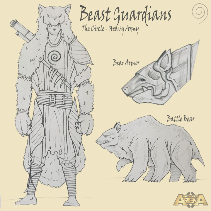 codedarena's tweet photo. ¡FELIZ AÑO JUGADORES! 🎉
Para terminar con nuestros #concepts, mostramos a los #BeastGuardians.
Dentro del círculo, protegen a esta Orden de Magos y mantener la estabilidad. Podréis encontrarlos, muy pronto, dentro de las nuevas campañas de #CodedArena.
#indiedev #art #gameart https://t.co/lPvo1bZ5AM