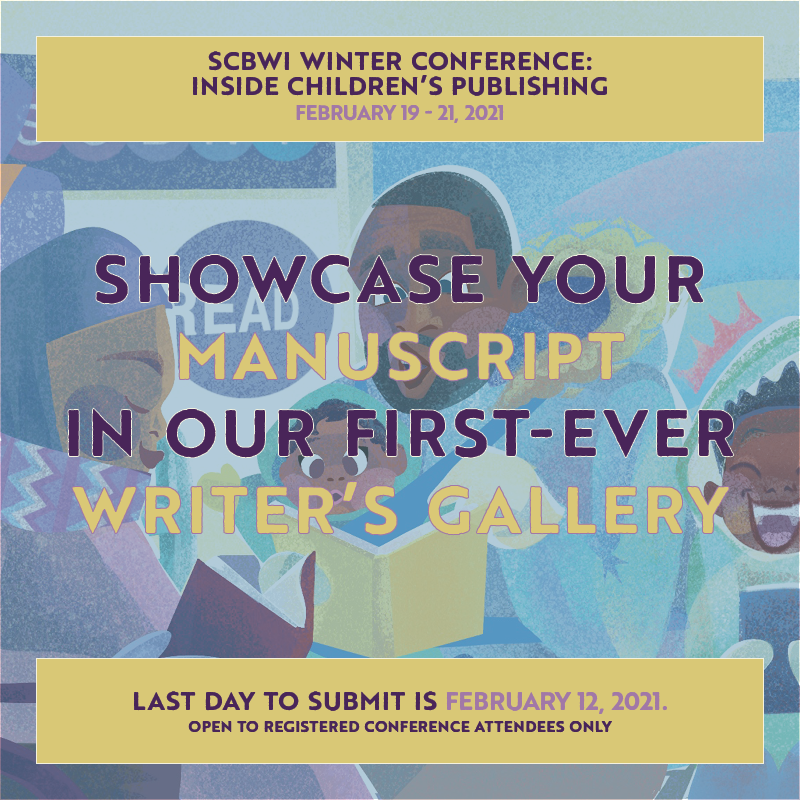 scbwi's tweet photo. Good news, #NY21SCBWI attendees! We're adding a new opp to the lineup! Registered SCBWI members can submit up to 500 words of a #kidlit manuscript to our online ms gallery. 100+ editors &amp; agents will be invited to peruse the gallery. Submit by 2/12/21. ➡️ https://t.co/6u0pGLfztx https://t.co/ChA7GP1pF5