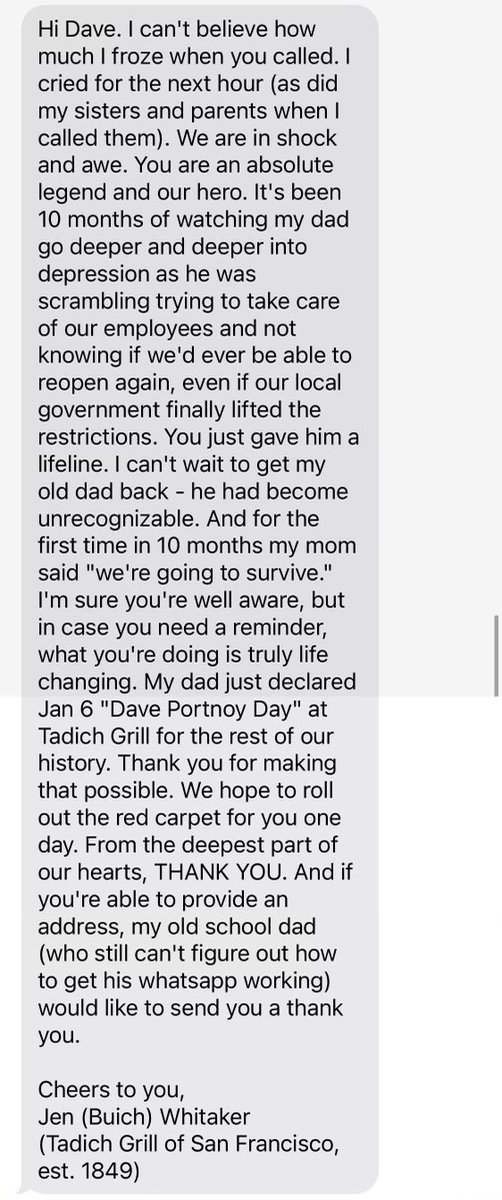 stoolpresidente's tweet photo. This is the text I got after the call.  AMAZING.  I never thought we’d have a Dave Portnoy Day https://t.co/G5UO3auiGB