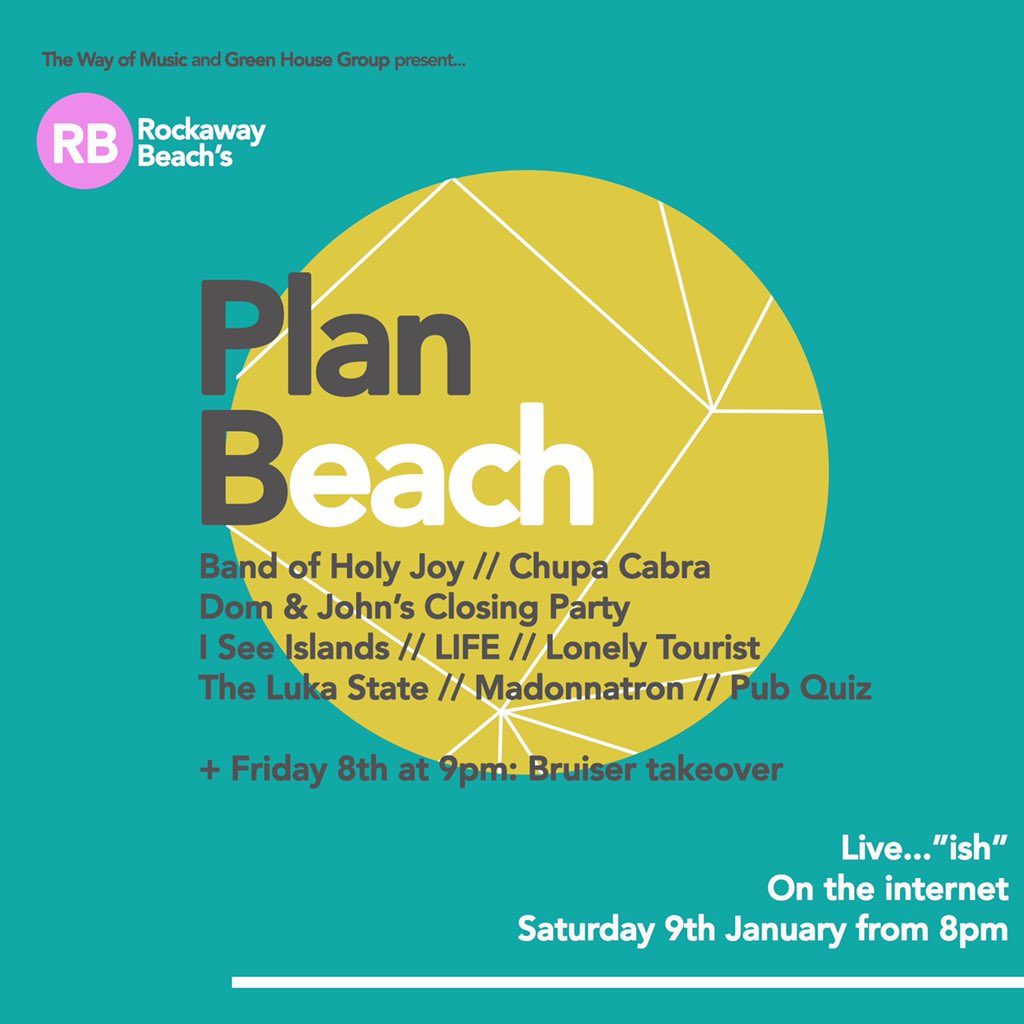 Join us, <a href="/lifebanduk/">LIFE</a>, <a href="/TheLukaState/">The Luka State</a>, <a href="/MadonnatronBand/">Madonnatron</a> and more on Saturday night from 8pm, over on Facebook. (2)