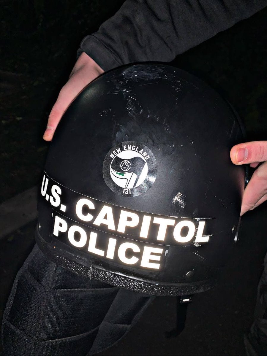 The NSC 131 white nationalist hate group—founded by former member of neo-Nazi terror group the Base—was present at the insurrection & later posted photos of stolen Capitol police gear while bragging about their role in storming the Capitol