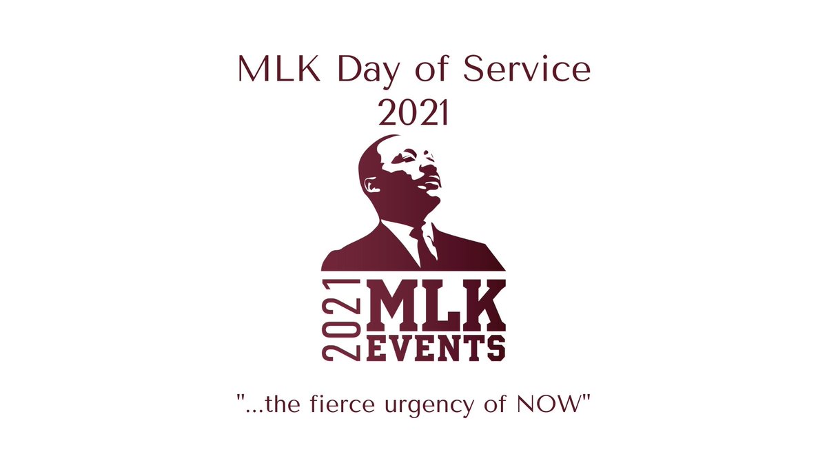 Come together with the MSU and surrounding community to address the "...fierce urgency of NOW" by volunteering for the MLK Day of Service 2021 at bit.ly/MLKDAY21 
Registration closes Sunday, January 17 at 11:59 pm!

FOLLOW US Facebook, Instagram, and twitter @msstateslce!