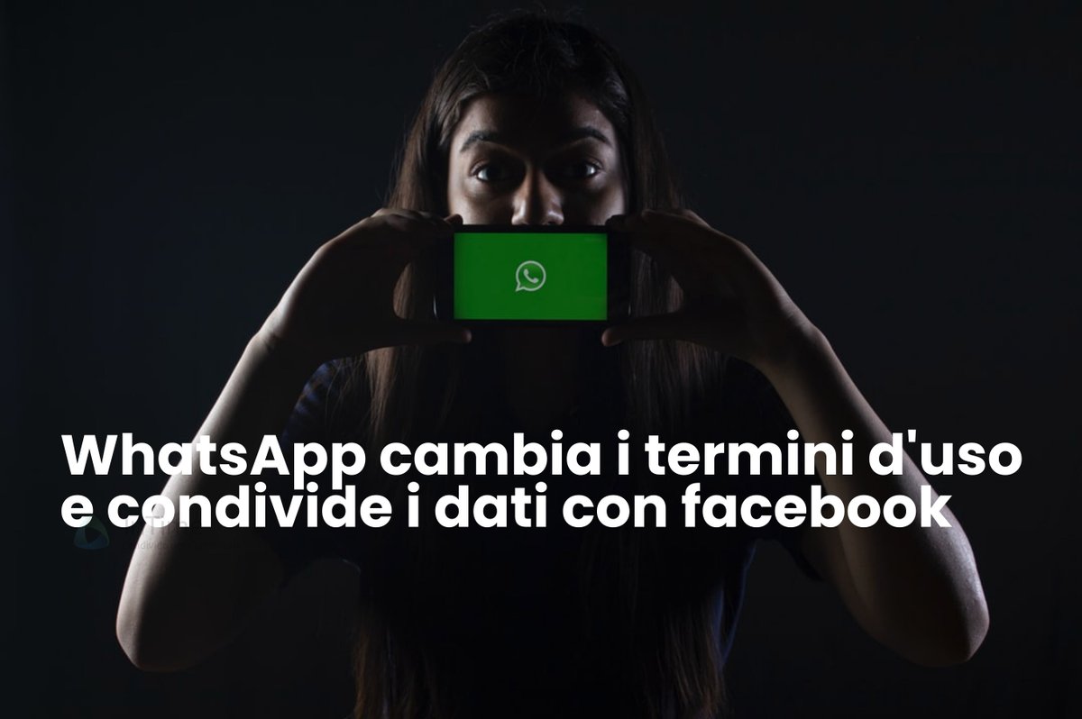 #WhatsApp aggiorna i termini d'uso e l'informativa sulla privacy. L'aggiornamento prevede la condivisione dei dati con #Facebook. I nuovi termini entreranno in vigore il prossimo 8 febbraio, senza possibilità di scelta

franzrusso.it/condividere-co…

#socialmedia